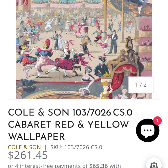 Cole & Son Luxury wallpaper New 2 rolls! - Picture 7 of 7